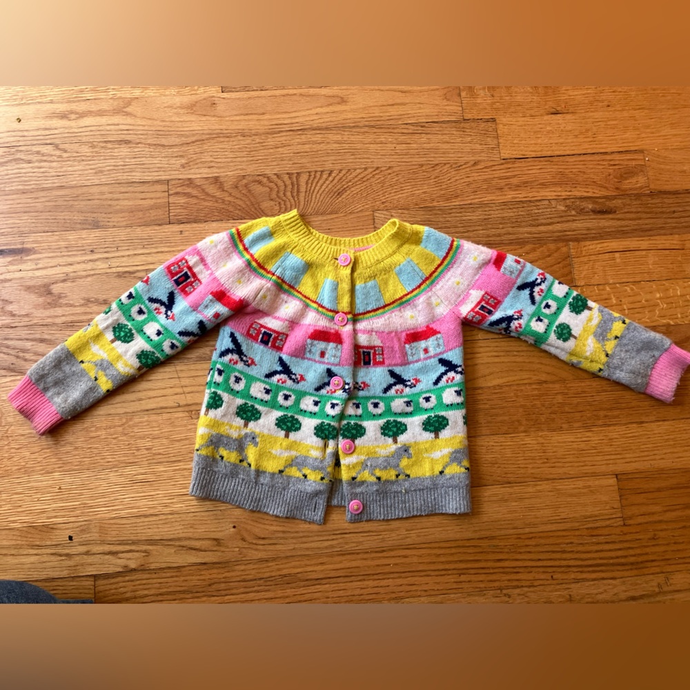 Colorful Kids Cardigan Sweater